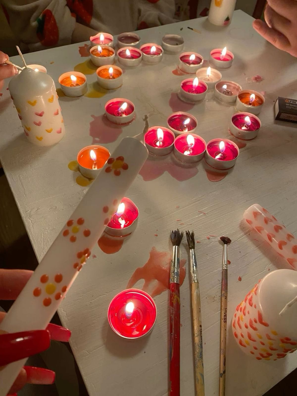 Paint candles